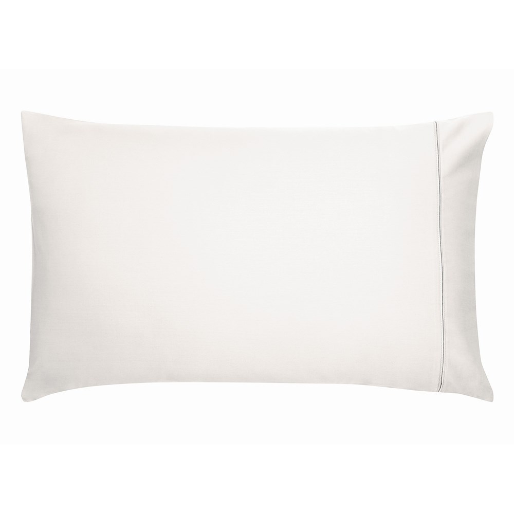 Plain Housewife Pillowcase By Bedeck of Belfast in Chalk Cream